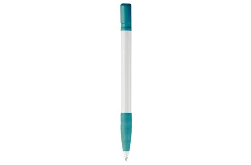 Nash ball pen rubber grip hardcolour Turquoise/white