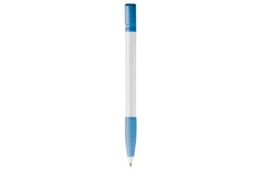 Nash ball pen rubber grip hardcolour, lightblue Lightblue, offwhite