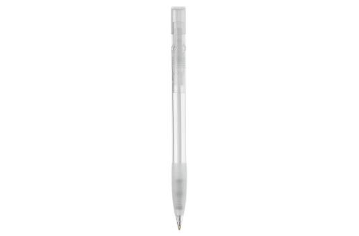 Nash ball pen rubber grip transparent, white White,transparent