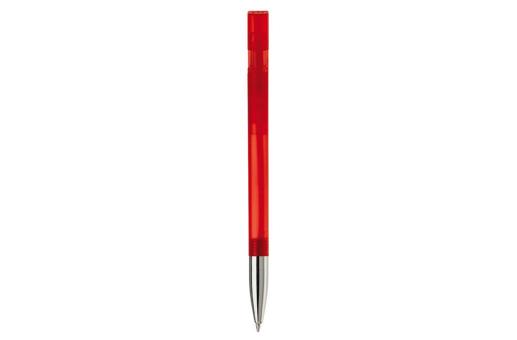 Nash ball pen metal tip transparent Transparent red