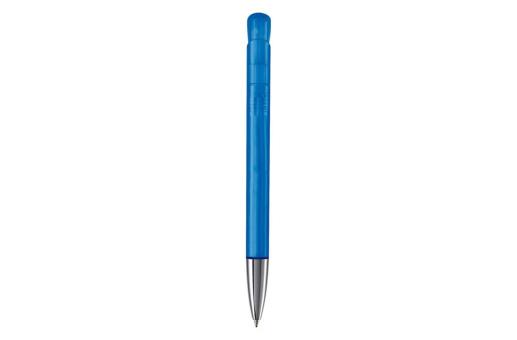 Ball pen Atlas transparent metal tip Transparent blue