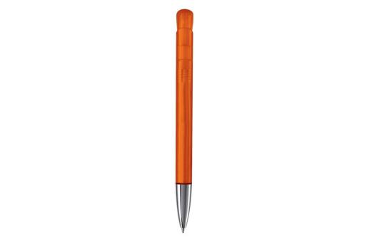 Ball pen Atlas transparent metal tip Transparent orange