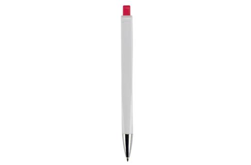 Ball pen Riva hardcolour White/red