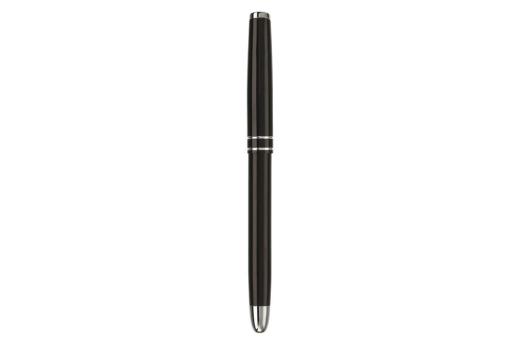 Aluminium Rollerball mit 2 Ringen Schwarz