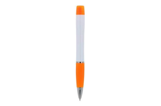 Ball pen Hawaii with tri-colour highlighter Orange/white