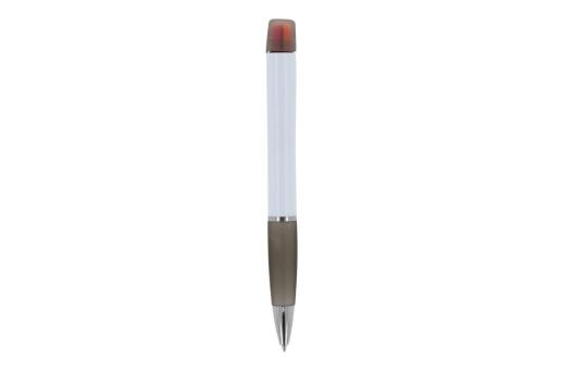 Ball pen Hawaii with tri-colour highlighter White/black