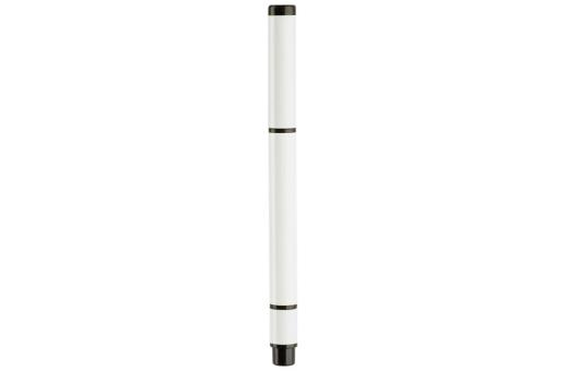 Ball pen with textmarker 2-in-1 White