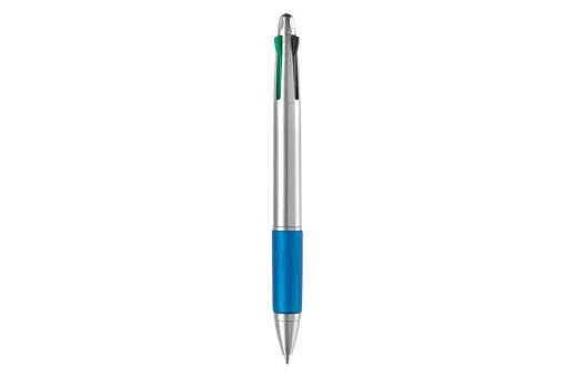 Ball pen 4 colours Blue/silver