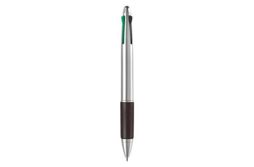 Ball pen 4 colours Silver/black