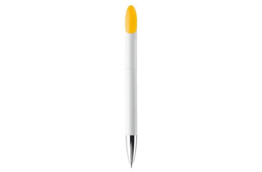 Speedy ball pen twist metal tip White/yellow