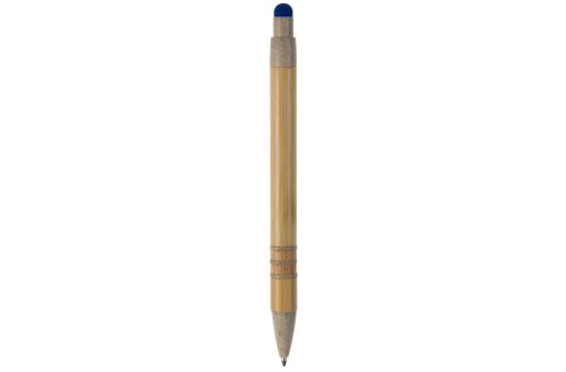 Ball pen bamboo and wheatstraw with stylus Blue/fawn