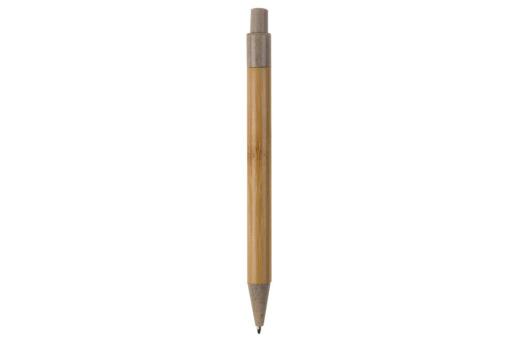 Ball pen bamboo with wheatstraw Convoy grey