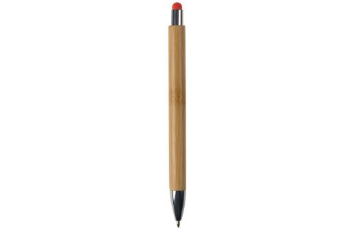 Ball pen New York bamboo with stylus Orange