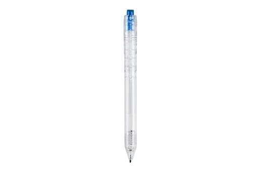 R-PET ball pen Transparent blue