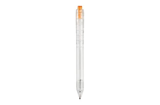 R-PET ball pen Transparent orange