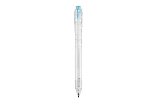 R-PET ball pen Transparent lightblue