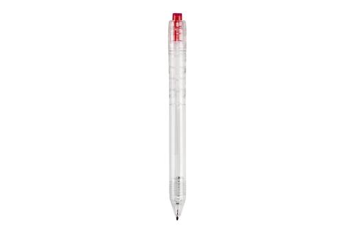 R-PET ball pen Transparent red