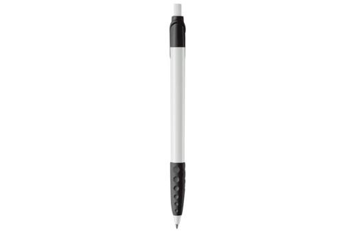 Cosmo ball pen rubber grip HC White/black