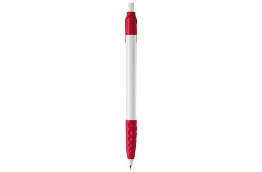 Cosmo ball pen rubber grip HC White/red