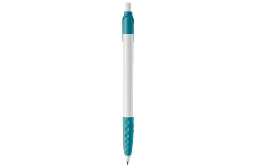 Cosmo ball pen rubber grip HC Turquoise/white