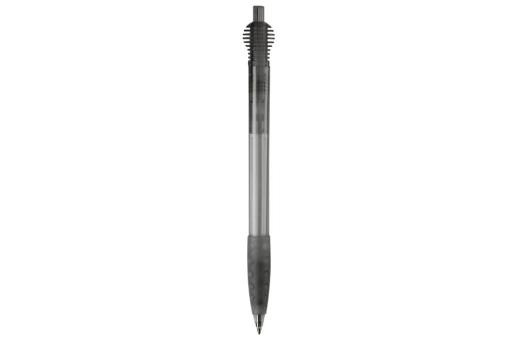 Cosmo ball pen transparent rubber round clip Transparent black