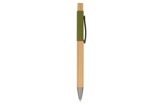 Ball pen Madrid bamboo Olive