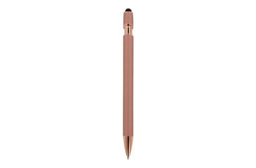 Ball pen Paris Deluxe Metal Rubberised Rose gold