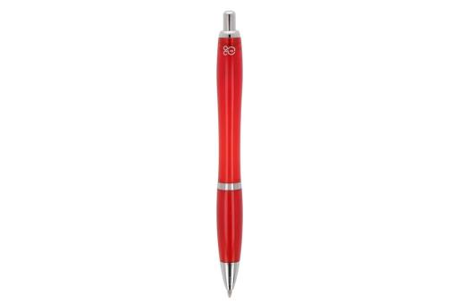 Ball pen Hawaii transparent Ocean Bound Plastic Transparent red