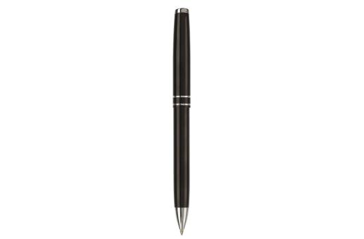 Ball pen metal 2 stripes Black