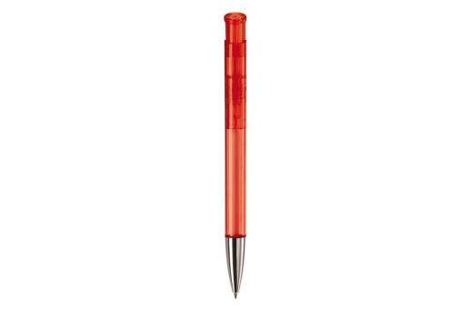 Avalon ball pen metal tip transparent Transparent red