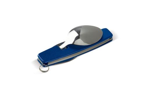 Foldable cutlery in multi-tool Aztec blue