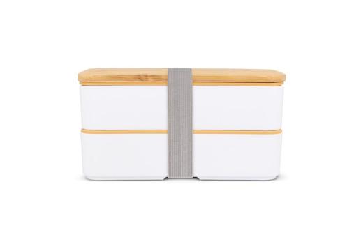 Lunchbox Bento R-PP & Bamboo White