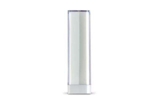 Powerbank Transparent 2200mAh, weiss Weiss,transparent