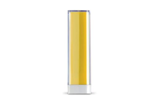 Powerbank transparent 2.200mAh Transparent yellow