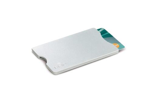 Cardholder anti-skim hard case Silver