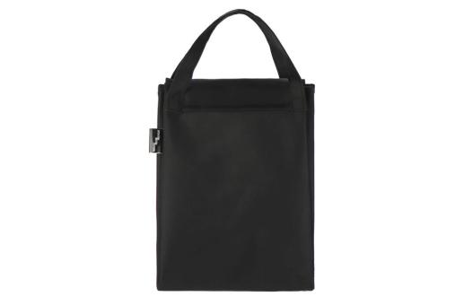 Gefaltete Kühltasche und Picknickmatte Schwarz