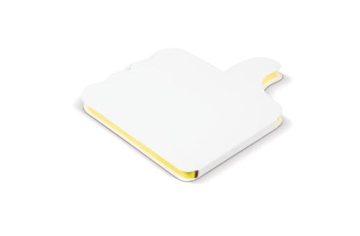 Adhesive notes Thumbs-up White/yellow