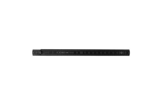 Folding ruler wood 2m premium painted Black