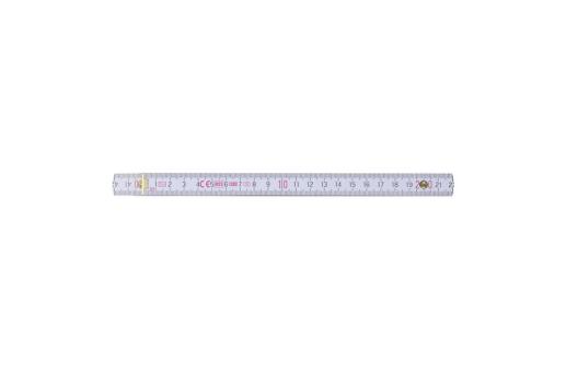 Folding ruler wood 2m premium painted White