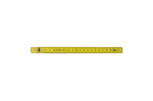 Folding ruler wood 2m premium painted Yellow