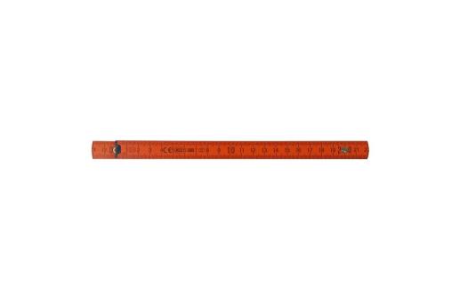 Folding ruler wood 2m premium painted Orange