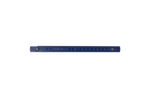 Folding ruler wood 2m premium painted Dark blue