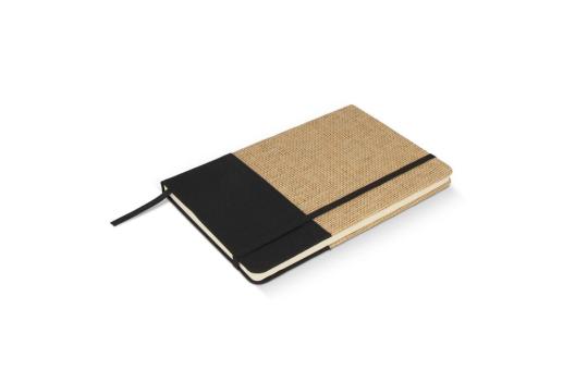 Notebook jute R-PET GRS Black