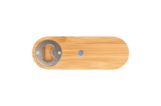 Multifunctional bamboo bottle opener Nature