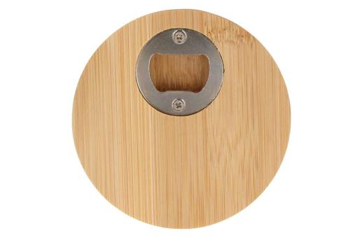 Bamboo coaster & bottle opener Nature