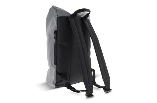 Reflektierender Rolltop-Rucksack 26x13x50cm Grau