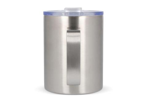 T-ceramic thermo mug with lid Danube 350ml Silver