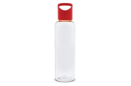 Water bottle Loop transparent R-PET 600ml Transparent red