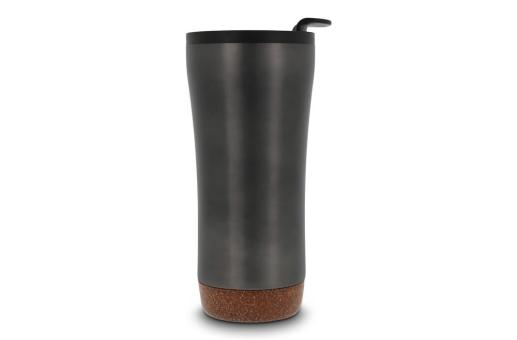 Double walled tumbler cork base 480ml Anthracite