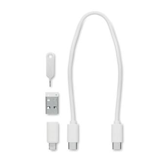 SUPABLE 9in1 Kabel-Set Weiß